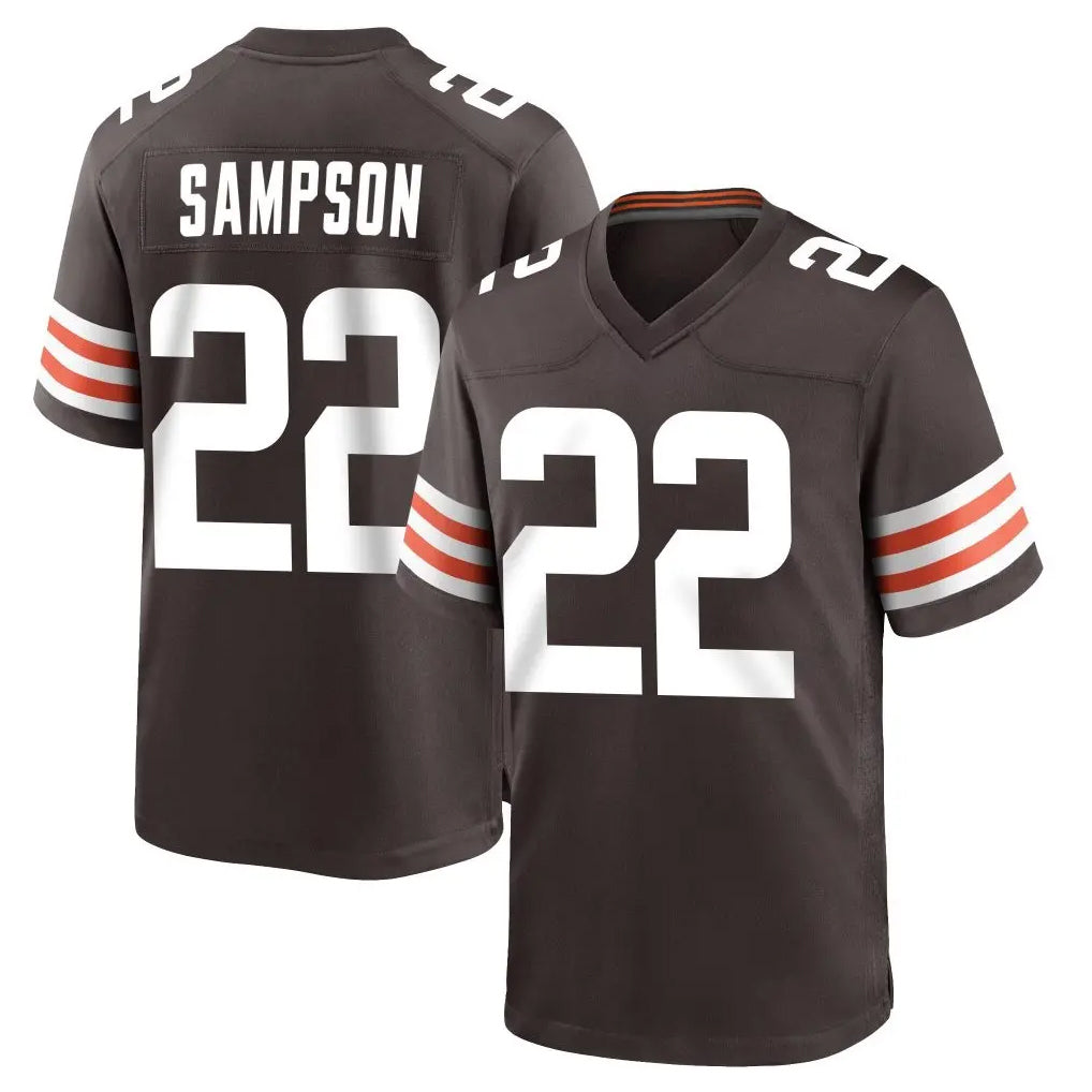 My Store C.Browns #22 Dylan Sampson Player Brown Home Game Stitched Jerseys