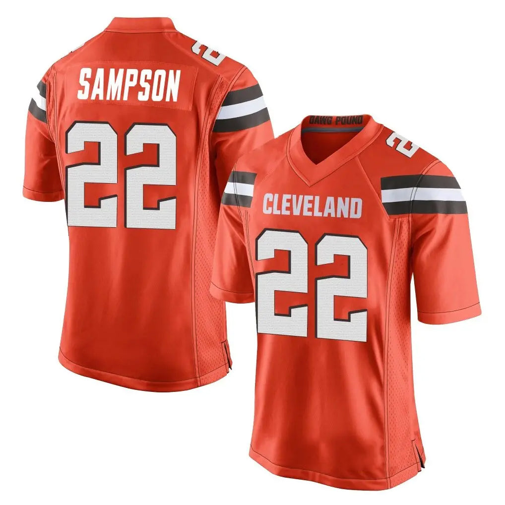My Store C.Browns #22 Dylan Sampson Player Orange Vapor Limited Home Game Stitched Jerseys