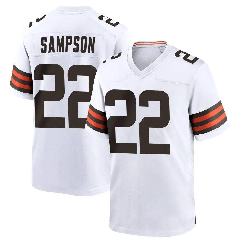 My Store C.Browns #22 Dylan Sampson Player White Home Game Stitched Jerseys