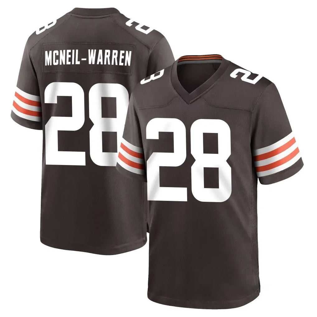 My Store C.Browns #28 Emmanuel McNeil-Warren Player Brown Home Game Stitched Jerseys