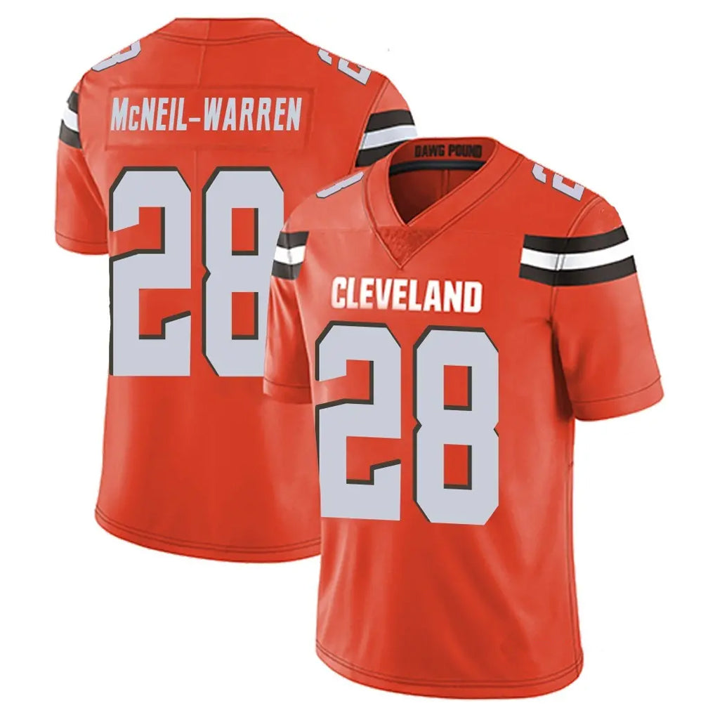 My Store C.Browns #28 Emmanuel McNeil-Warren Player Orange Alternate Vapor Untouchable Limited Home Game Stitched Jerseys