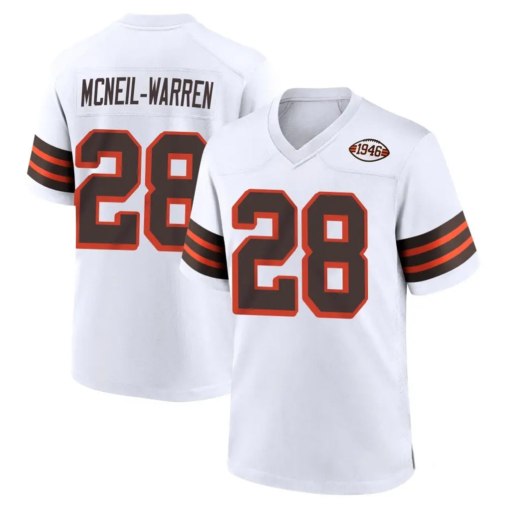 My Store C.Browns #28 Emmanuel McNeil-Warren Player White Alternate Home Game Stitched Jerseys