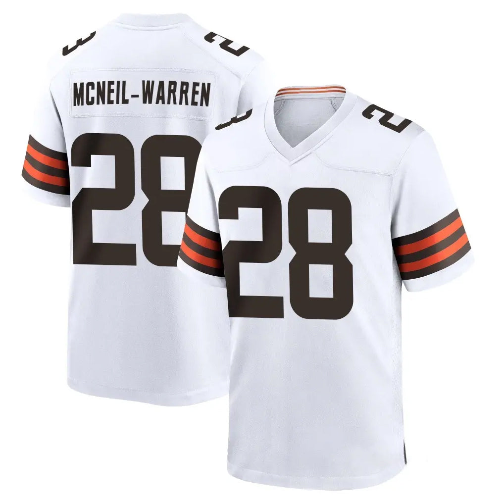 My Store C.Browns #28 Emmanuel McNeil-Warren Player White Home Game Stitched Jerseys