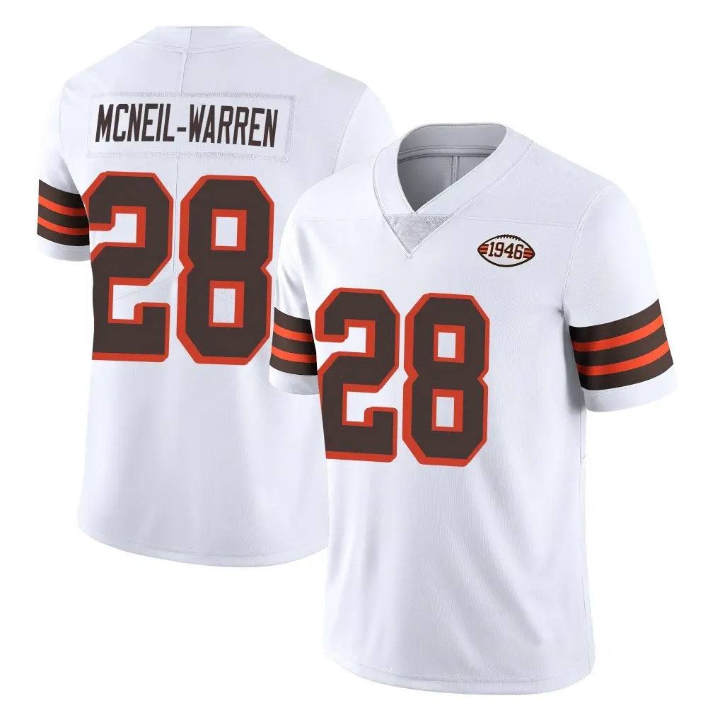 My Store C.Browns #28 Emmanuel McNeil-Warren Player White Limited  Vapor 1946 Collection Alternate Game Stitched Jerseys