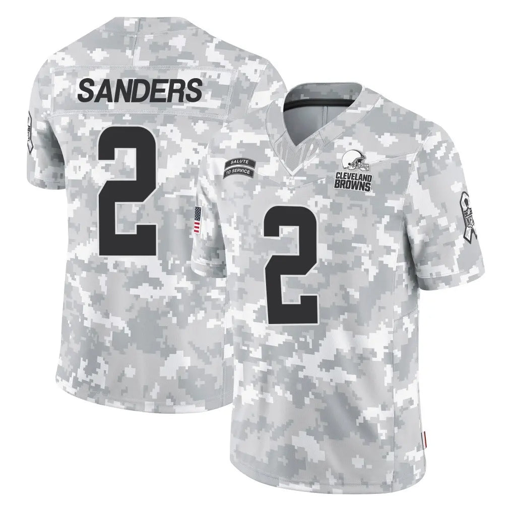My Store C.Browns #2 Shedeur Sanders Player Arctic Camo Salute to Service Limited Home Game Stitched Jerseys