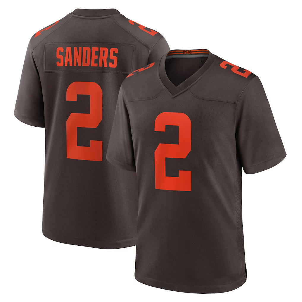 My Store C.Browns #2 Shedeur Sanders Player Brown Alternate Home Game Stitched Jerseys
