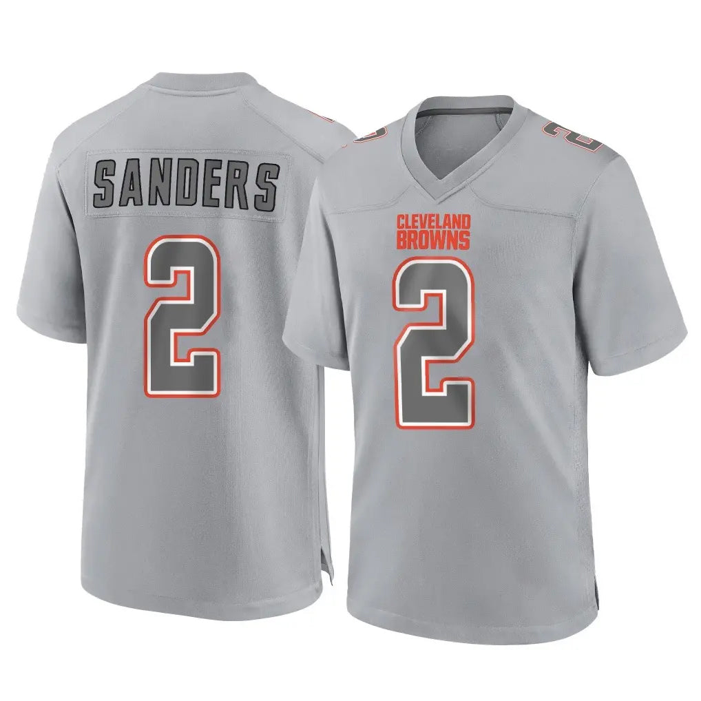 My Store C.Browns #2 Shedeur Sanders Player Gray Atmosphere Fashion Game Stitched Jerseys