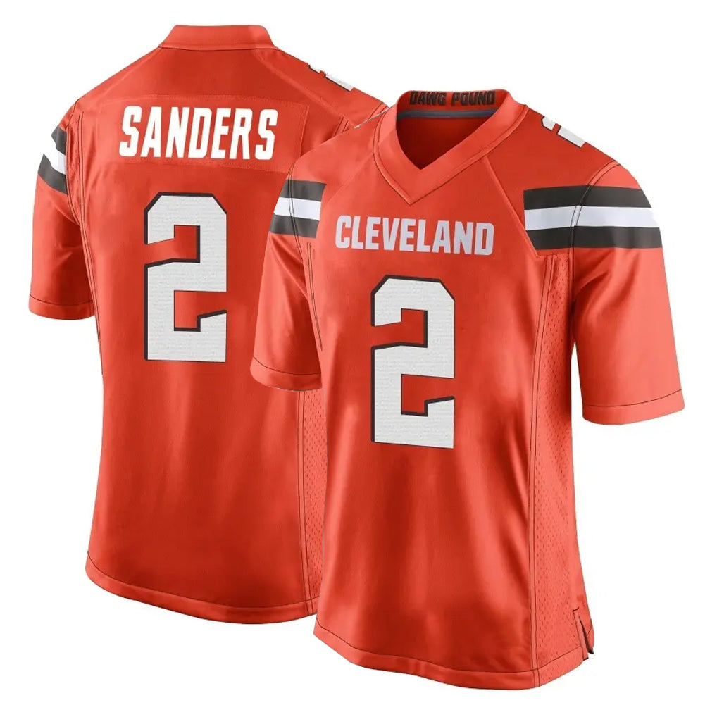 My Store C.Browns #2 Shedeur Sanders Player Orange Home Game Stitched Jerseys