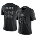 My Store C.Browns #32 Jim Brown Player Black Reflective Home Game Stitched Jerseys