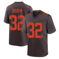 My Store C.Browns #32 Jim Brown Player Brown Alternate Home Game Stitched Jerseys