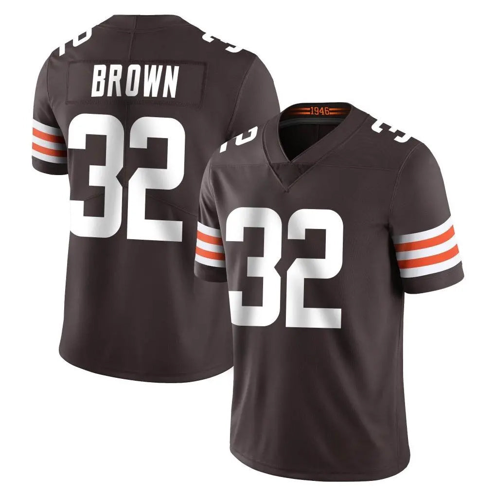 My Store C.Browns #32 Jim Brown Player Brown Color Vapor Untouchable Limited Home Game Stitched Jerseys