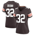My Store C.Browns #32 Jim Brown Player Brown Home Game Stitched Jerseys
