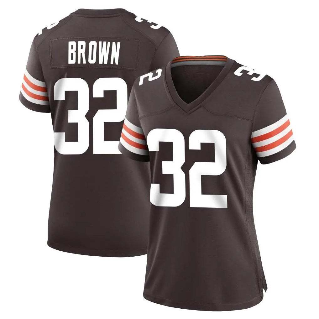 My Store C.Browns #32 Jim Brown Player Brown Home Game Stitched Jerseys