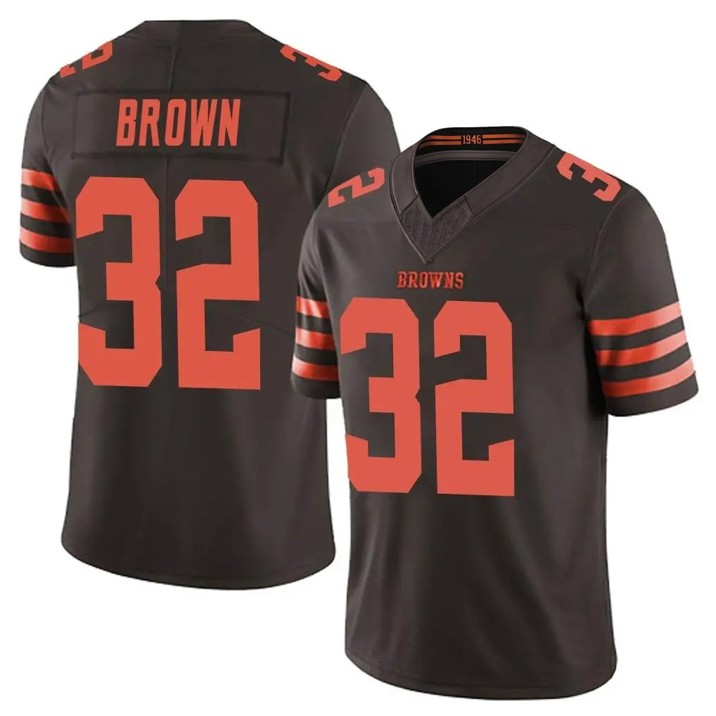 My Store C.Browns #32 Jim Brown Player Brown Limited Vapor F.U.S.E. Alternate Game Stitched Jerseys