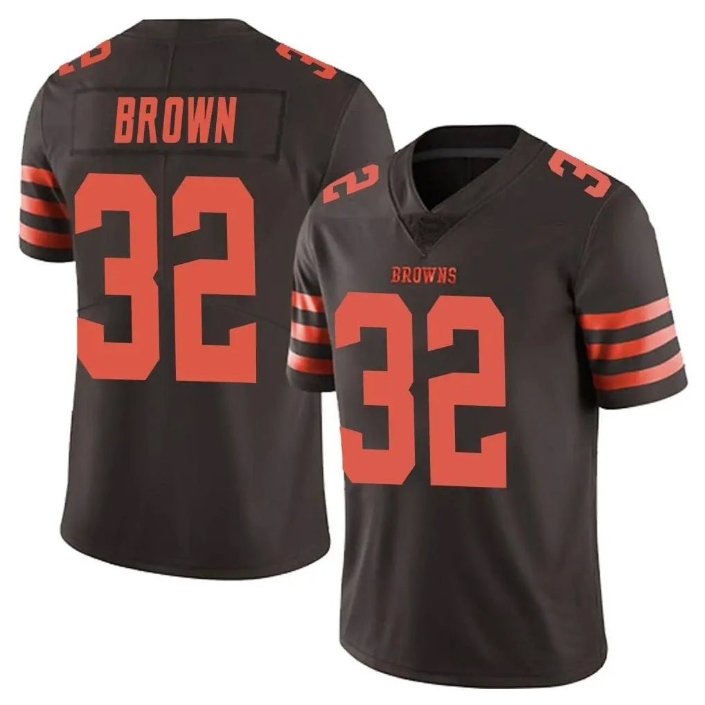My Store C.Browns #32 Jim Brown Player Browns Color Rush Limited Home Game Stitched Jerseys