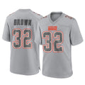 My Store C.Browns #32 Jim Brown Player Gray Atmosphere Fashion Game Stitched Jerseys