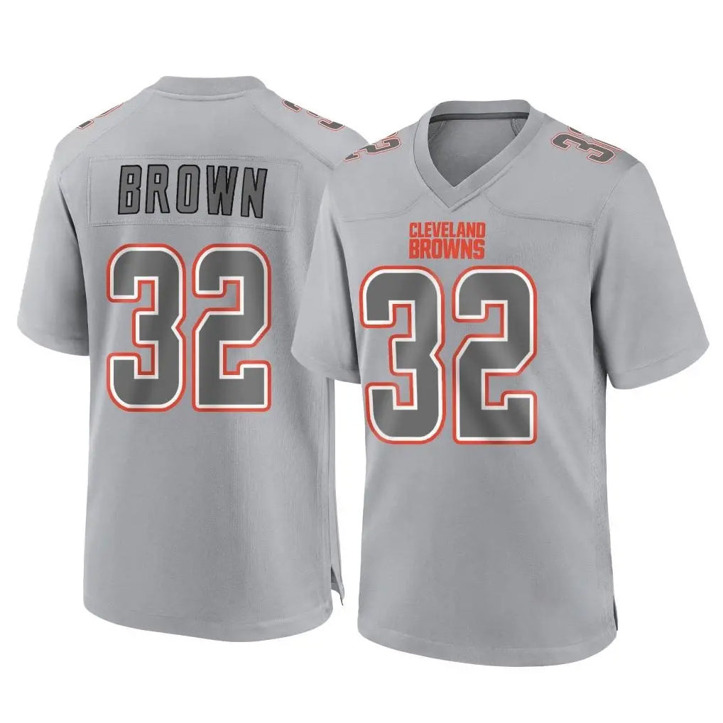 My Store C.Browns #32 Jim Brown Player Gray Atmosphere Fashion Game Stitched Jerseys