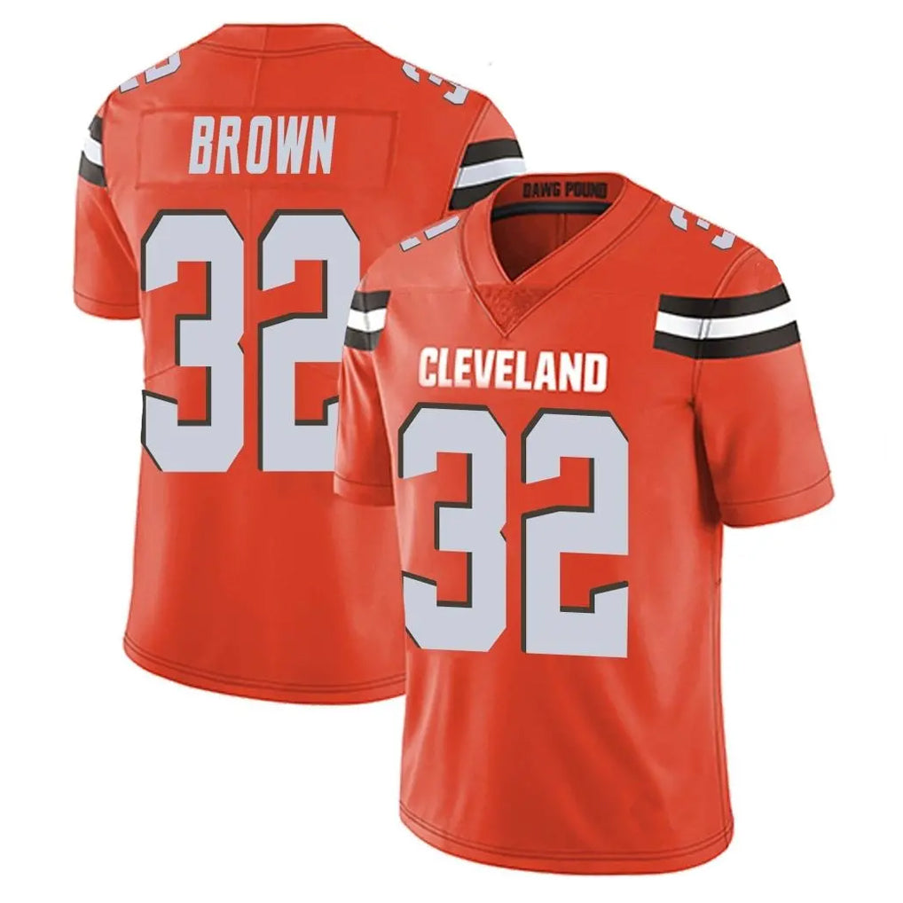 My Store C.Browns #32 Jim Brown Player Orange Alternate Vapor Untouchable Limited Home Game Stitched Jerseys