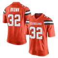 My Store C.Browns #32 Jim Brown Player Orange Vapor Limited Home Game Stitched Jerseys