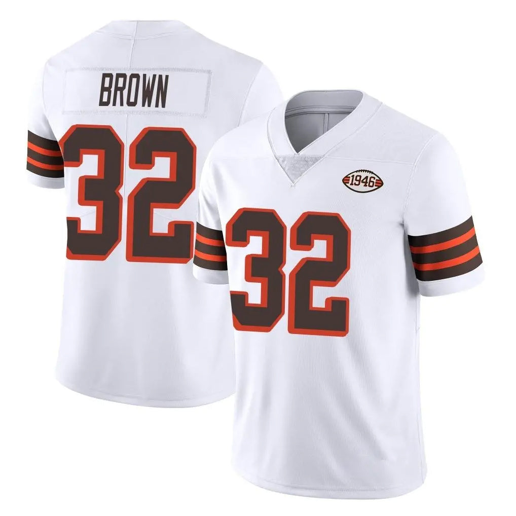 My Store C.Browns #32 Jim Brown Player White Limited  Vapor 1946 Collection Alternate Game Stitched Jerseys