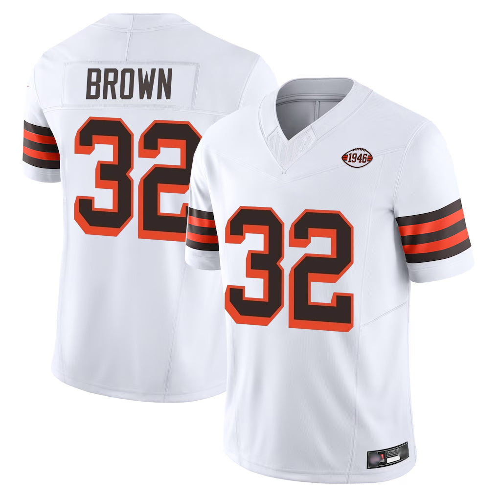 My Store C.Browns #32 Jim Brown Player White Limited Vapor F.U.S.E. Alternate Game Stitched Jerseys
