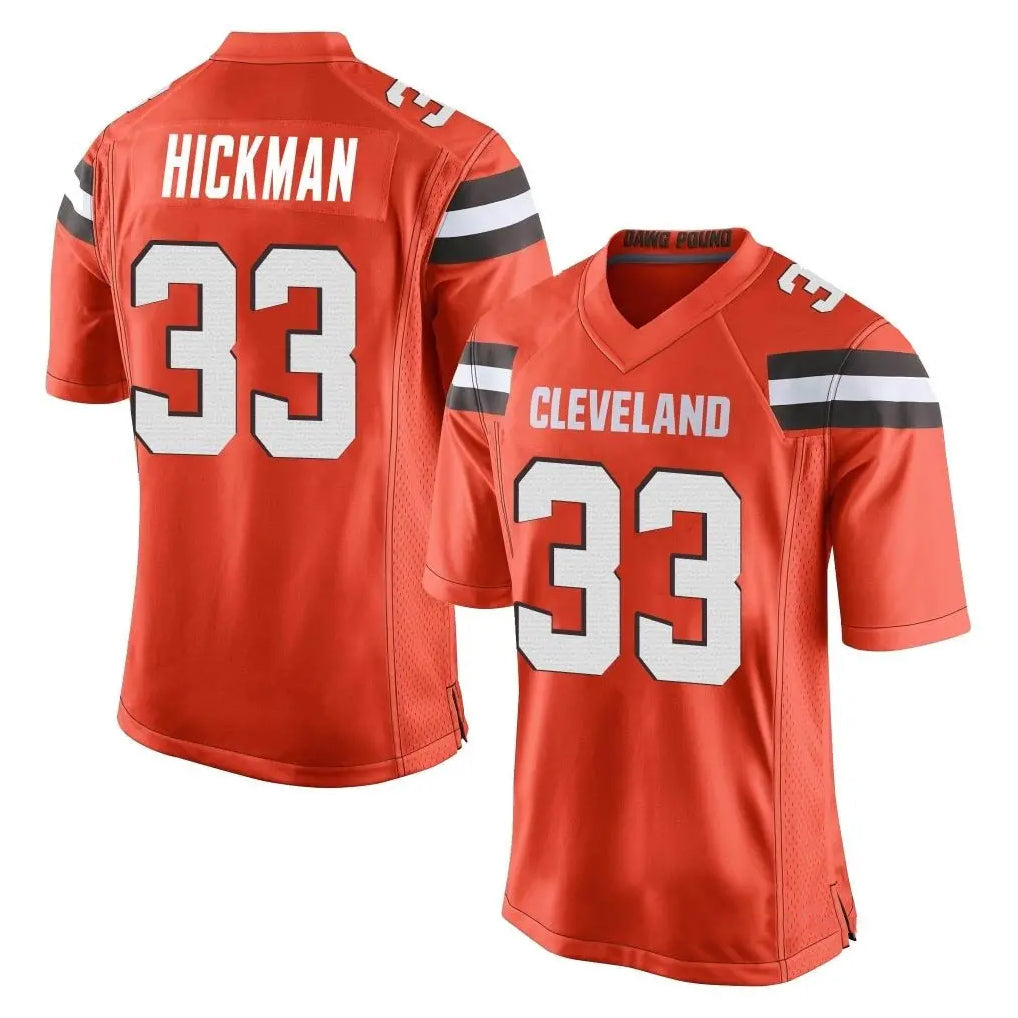 My Store C.Browns #33 Ronnie Hickman Player Orange Home Game Stitched Jerseys