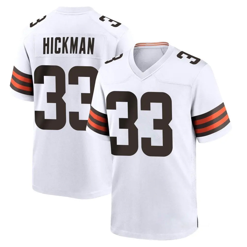 My Store C.Browns #33 Ronnie Hickman Player White Home Game Stitched Jerseys