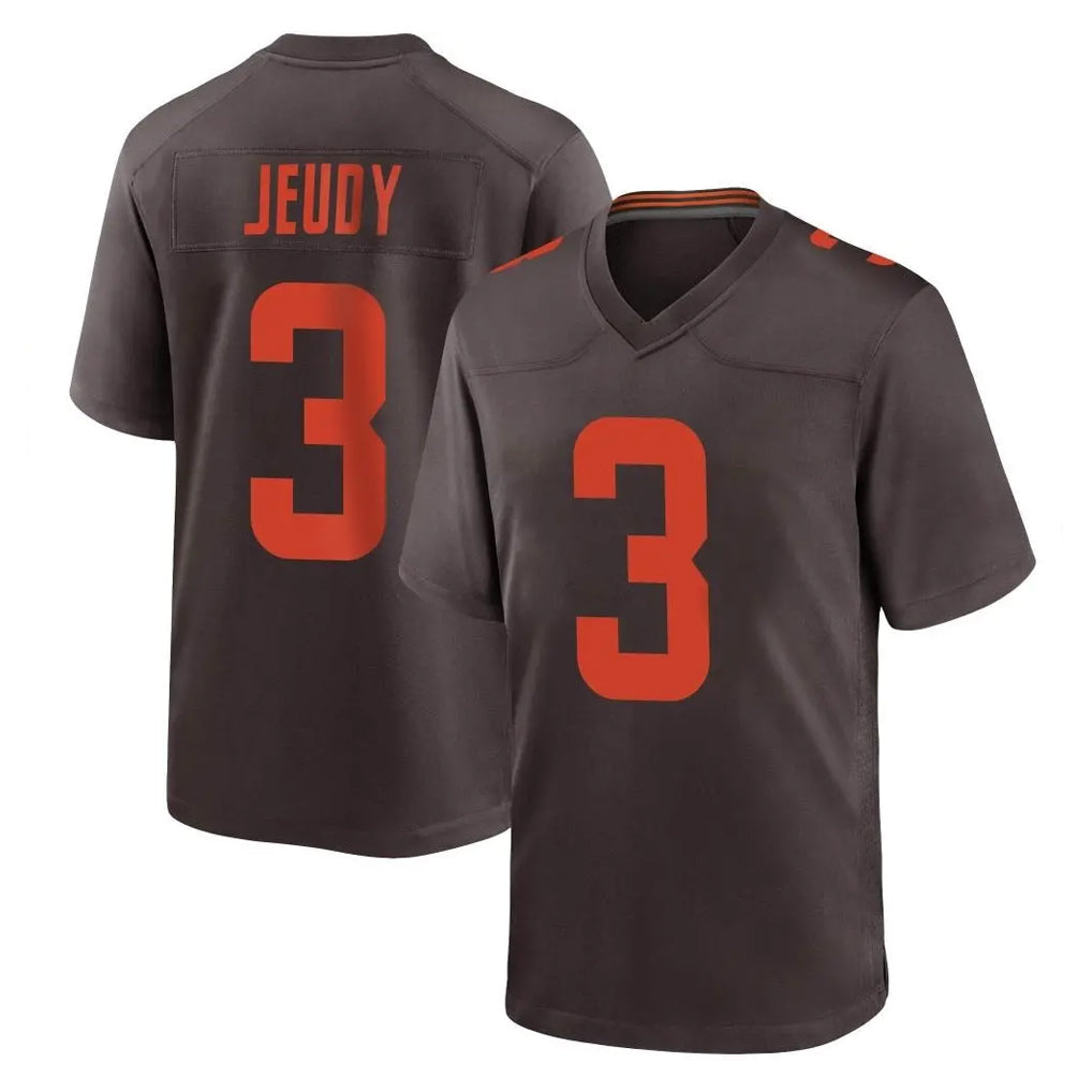 My Store C.Browns #3 Jerry Jeudy Player Brown Alternate Home Game Stitched Jerseys
