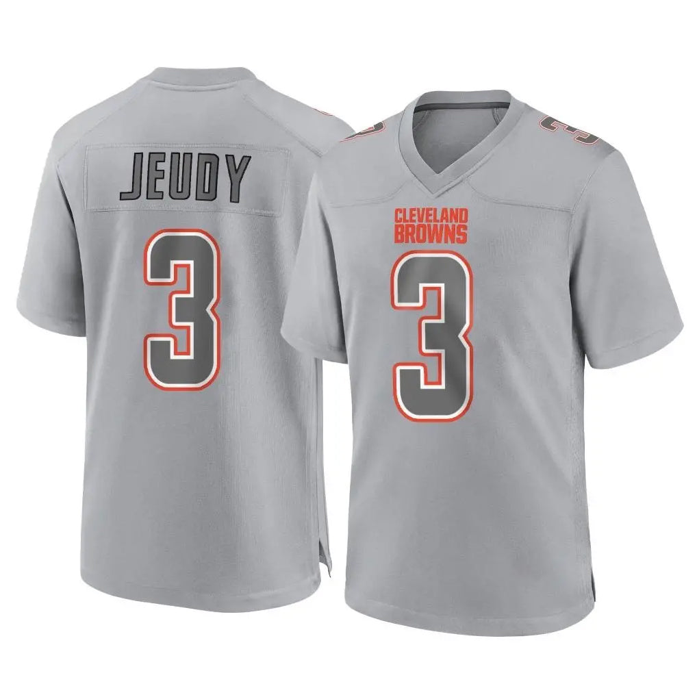 My Store C.Browns #3 Jerry Jeudy Player Gray Atmosphere Fashion Game Stitched Jerseys