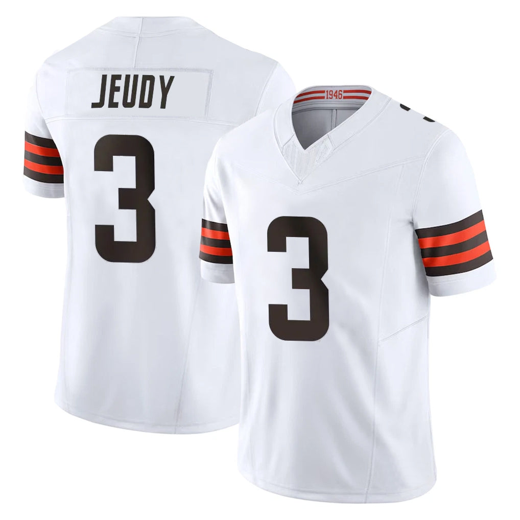 My Store C.Browns #3 Jerry Jeudy Player White Vapor F.U.S.E. Limited Home Game Stitched Jerseys