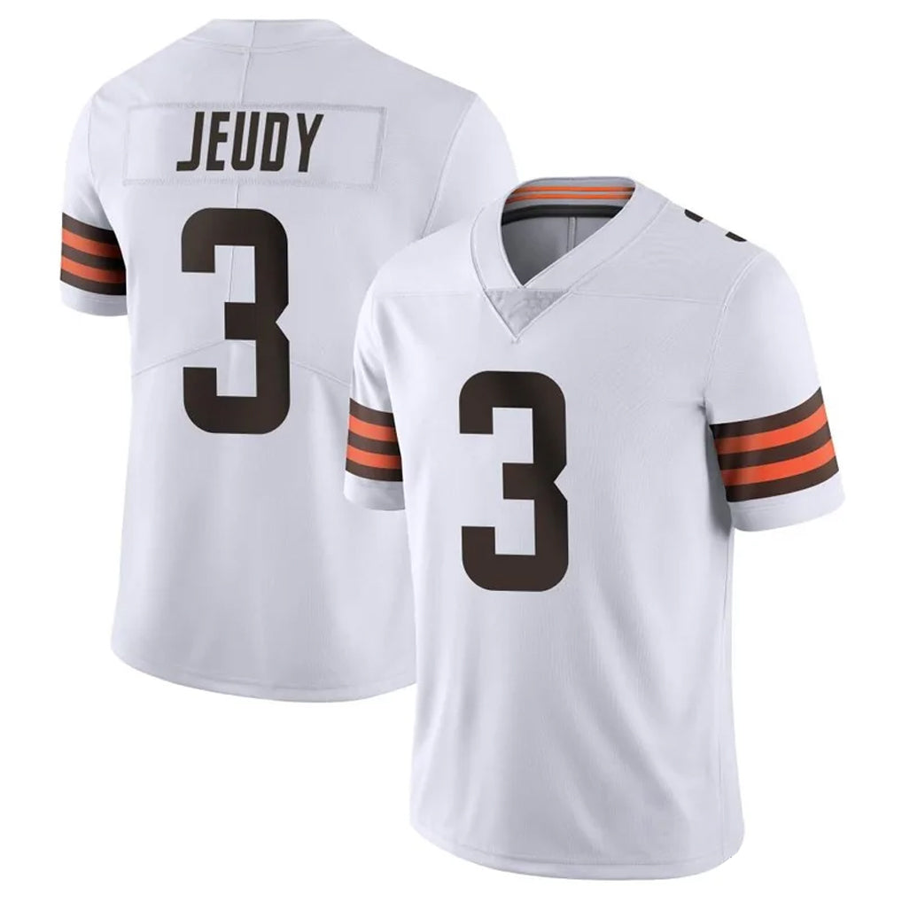 My StoreC.Browns #3 Jerry Jeudy Player White Vapor Limited Stitched Jerseys