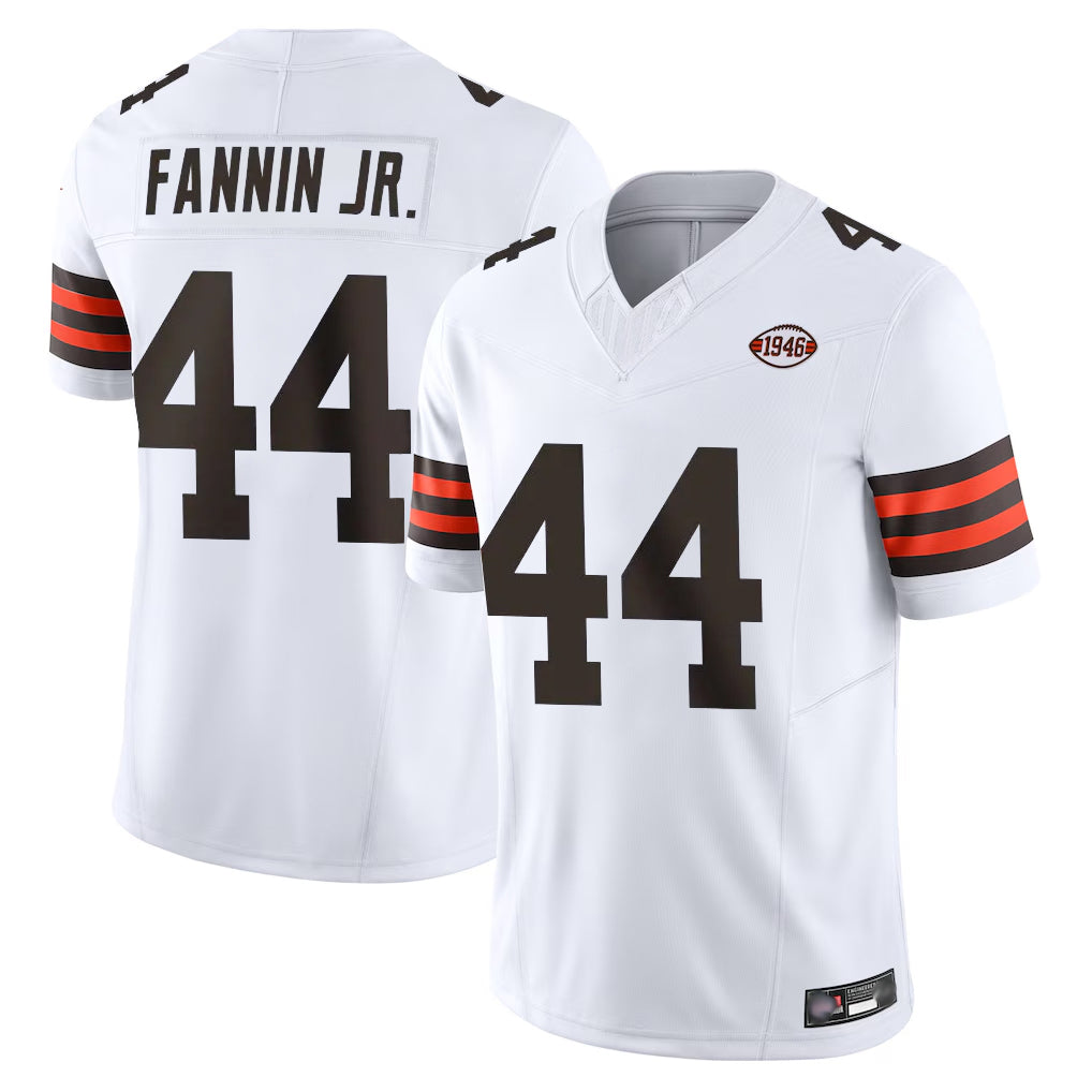 My Store C.Browns #44 Harold Fannin Jr. Player White Vapor F.U.S.E. Limited Home Game Stitched Jerseys