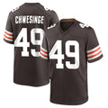 My Store C.Browns #49 Carson Schwesinger Player Brown Home Game Stitched Jerseys
