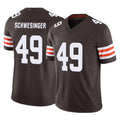 My Store C.Browns #49 Carson Schwesinger Player Brown Vapor F.U.S.E. Limited Home Game Stitched Jerseys