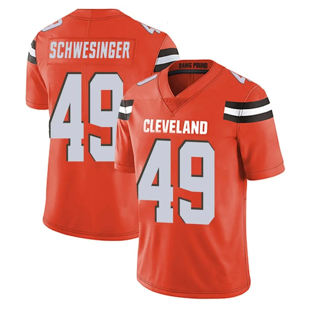 My Store C.Browns #49 Carson Schwesinger Player Orange Alternate Vapor Untouchable Limited Home Game Stitched Jerseys