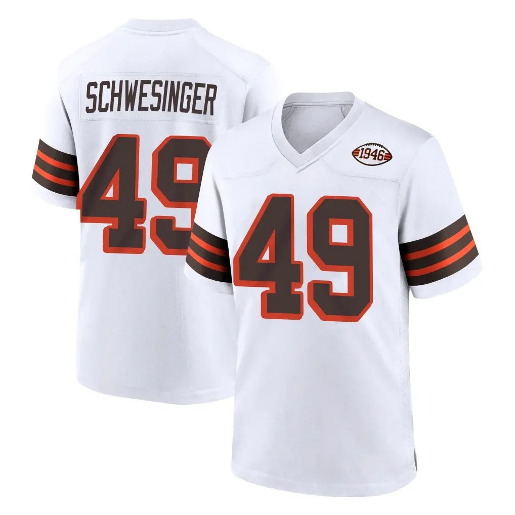 My Store C.Browns #49 Carson Schwesinger Player White Alternate Home Game Stitched Jerseys