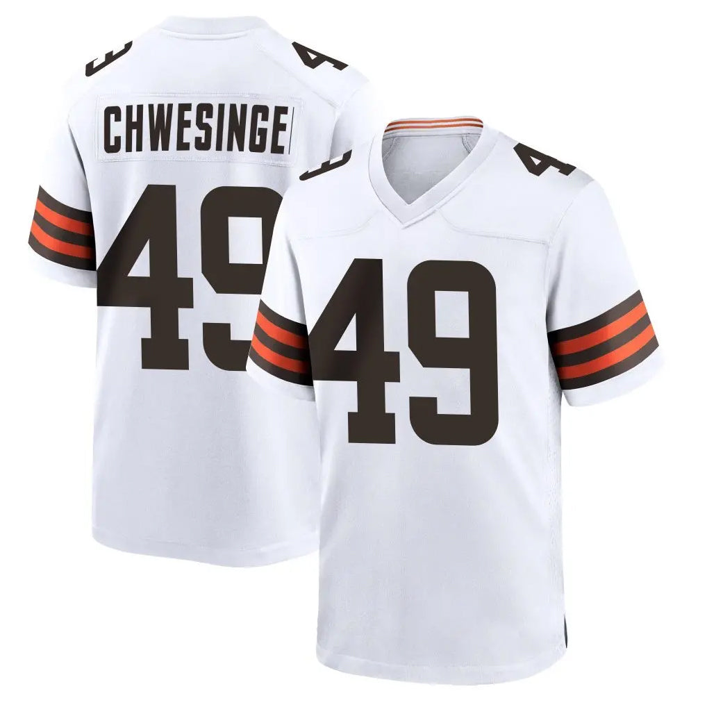 My Store C.Browns #49 Carson Schwesinger Player White Home Game Stitched Jerseys