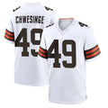 My Store C.Browns #49 Carson Schwesinger Player White Home Game Stitched Jerseys