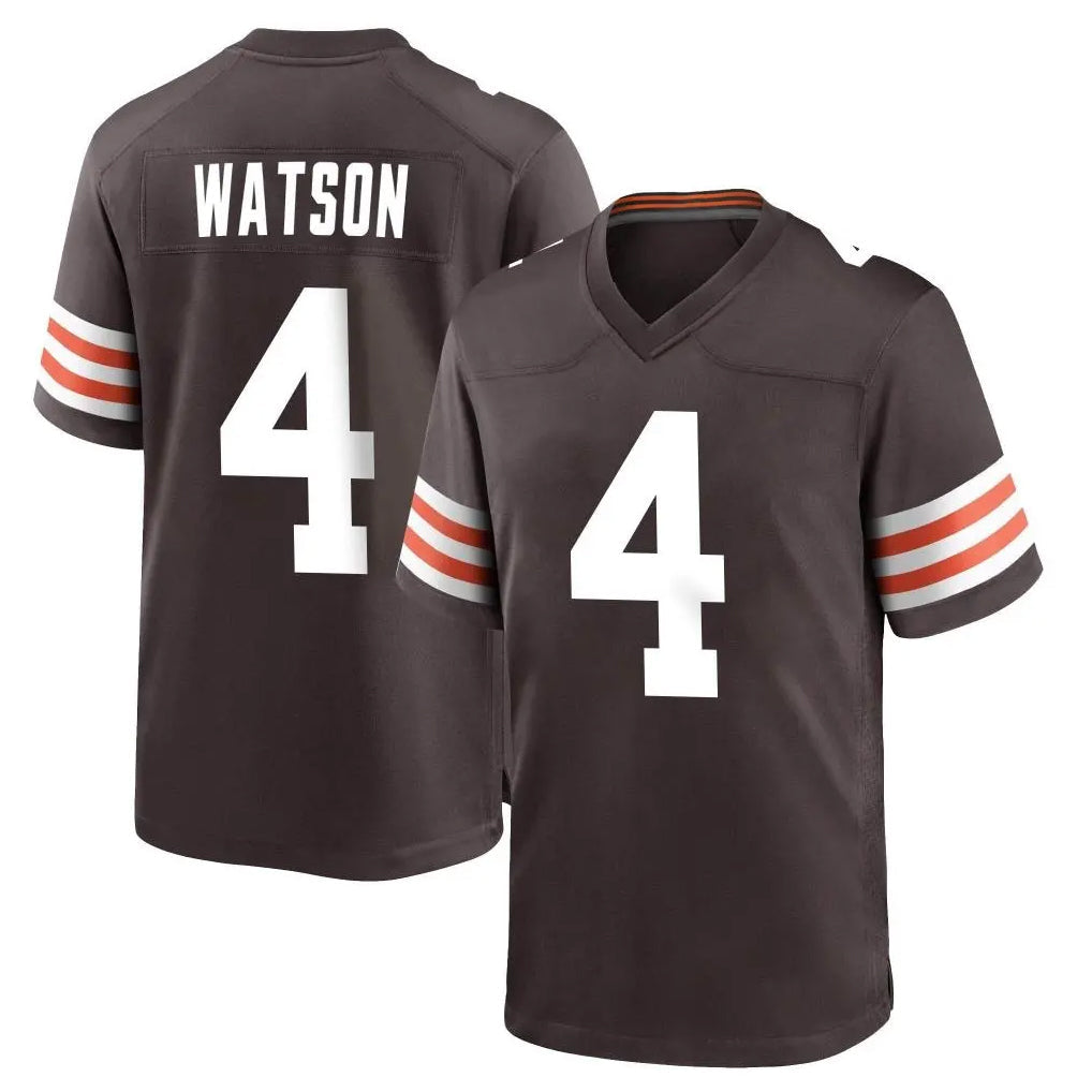 My Store C.Browns #4 Deshaun Watson Player Brown Home Game Stitched Jerseys