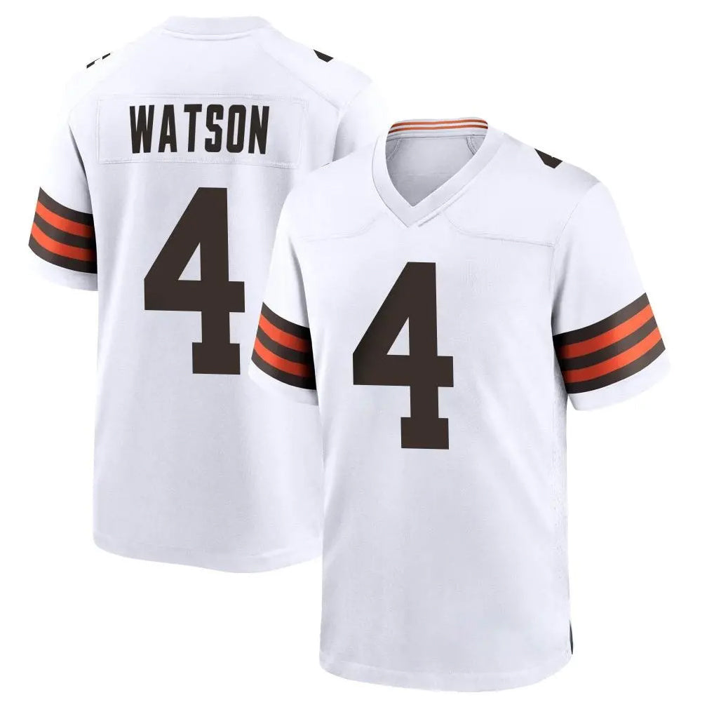My Store C.Browns #4 Deshaun Watson Player White Home Game Stitched Jerseys