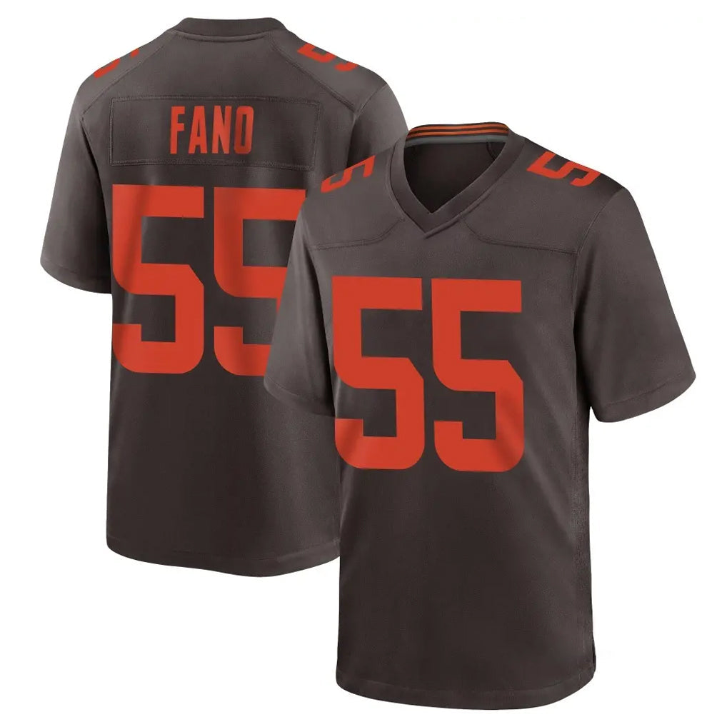 My Store C.Browns #55 Spencer Fano Player Brown Alternate Home Game Stitched Jerseys