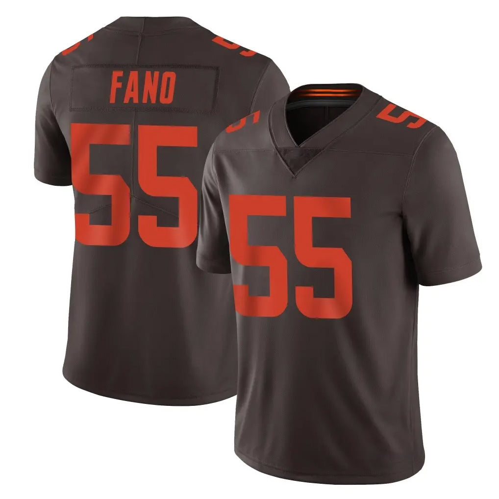 My Store C.Browns #55 Spencer Fano Player Browns Color Rush Limited Home Game Stitched Jerseys