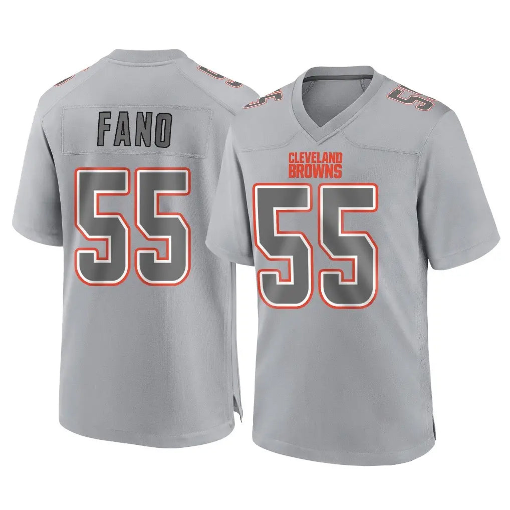 My Store C.Browns #55 Spencer Fano Player Gray Atmosphere Fashion Game Stitched Jerseys