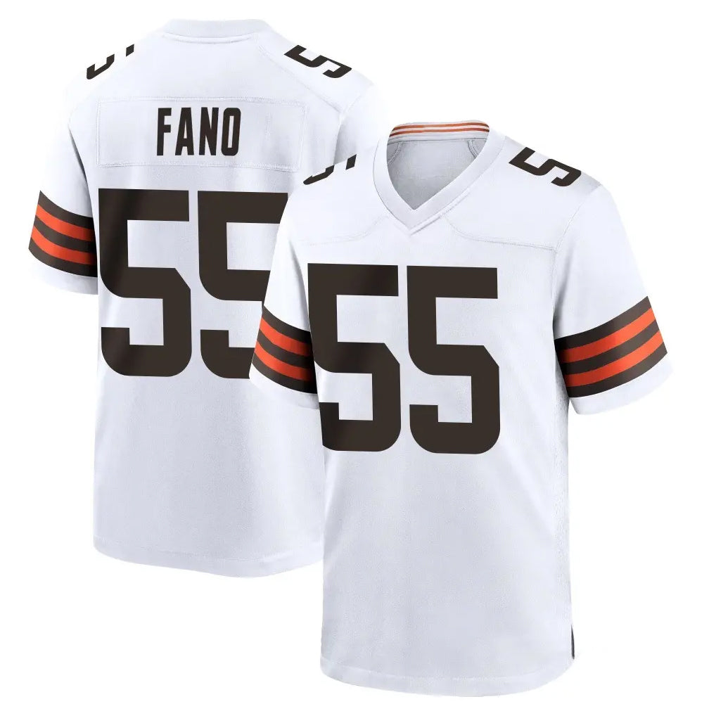 My Store C.Browns #55 Spencer Fano Player White Home Game Stitched Jerseys