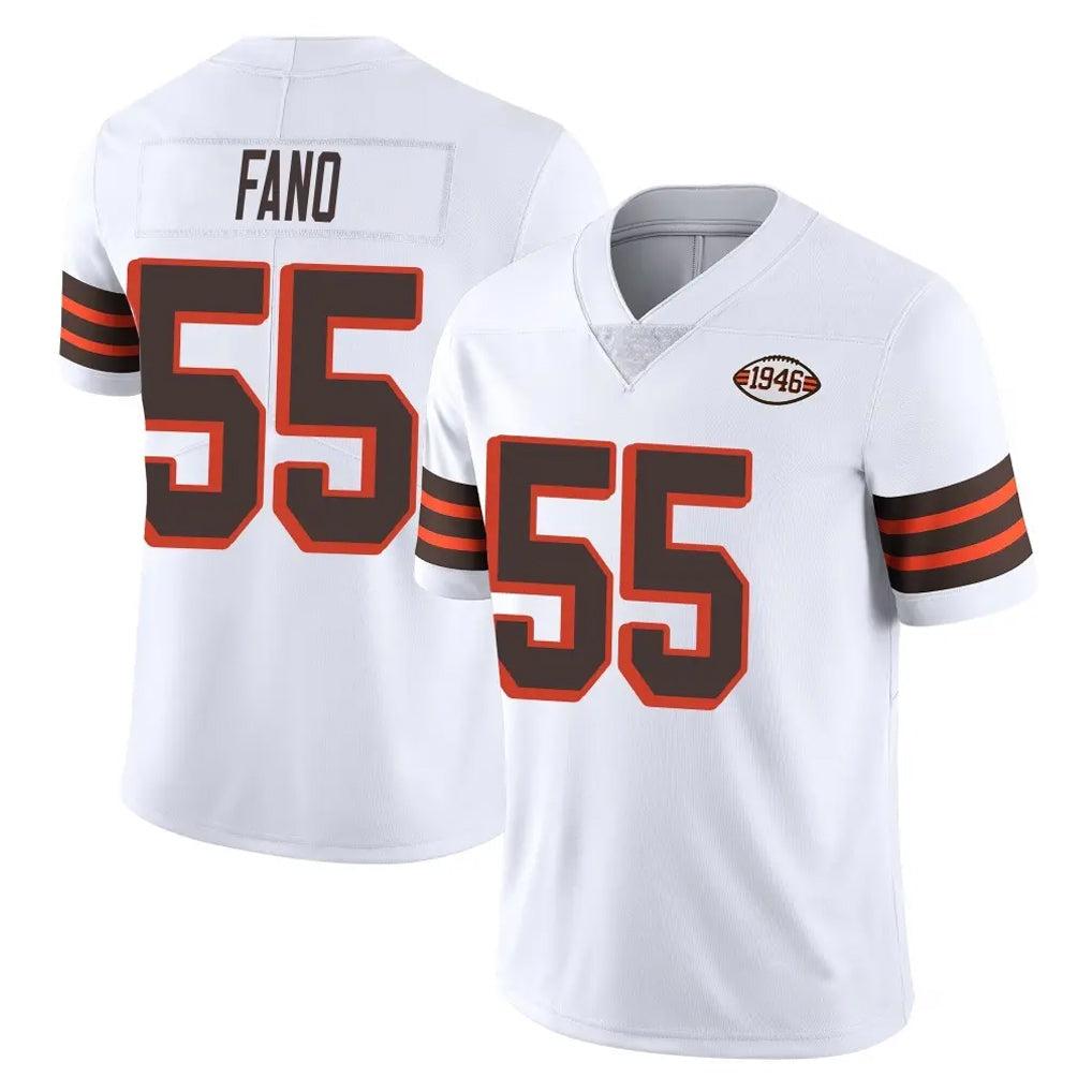 My Store C.Browns #55 Spencer Fano Player White Limited  Vapor 1946 Collection Alternate Game Stitched Jerseys