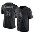 My Store C.Browns #5 Quincy Williams Player Black Reflective Home Game Stitched Jerseys