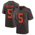 My Store C.Browns #5 Quincy Williams Player Brown Alternate Home Game Stitched Jerseys