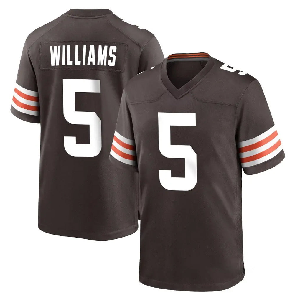 My Store C.Browns #5 Quincy Williams Player Brown Home Game Stitched Jerseys