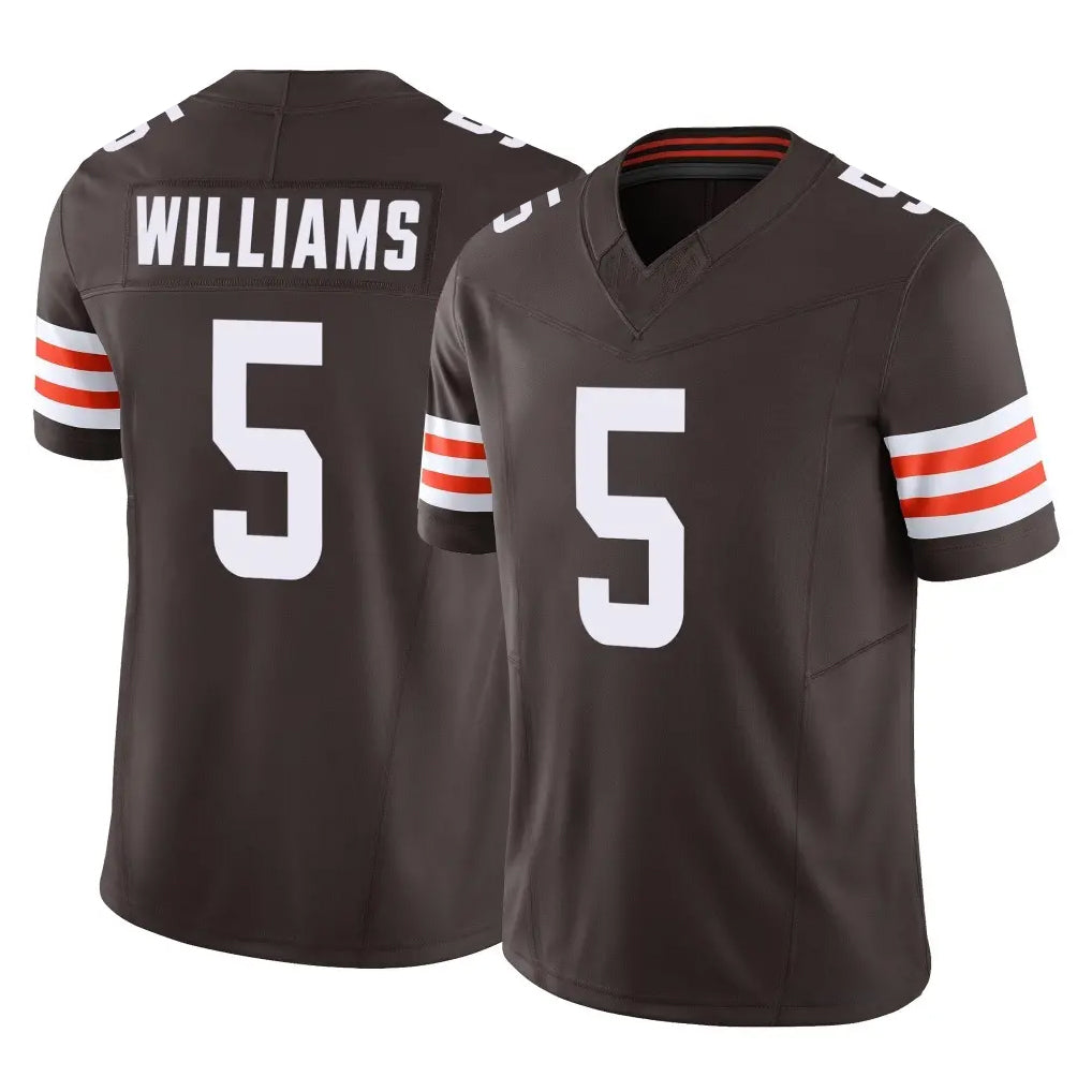My Store C.Browns #5 Quincy Williams Player Brown Vapor F.U.S.E. Limited Home Game Stitched Jerseys