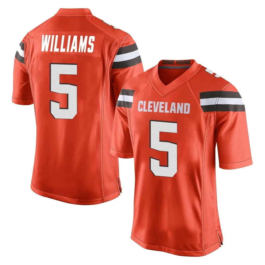My Store C.Browns #5 Quincy Williams Player Orange Home Game Stitched Jerseys